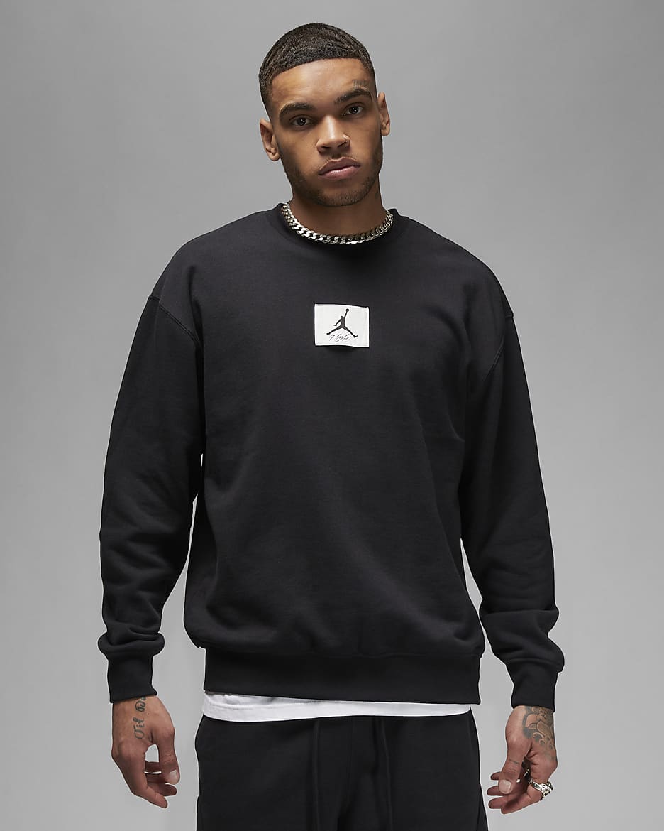 Jordan Essentials Fleece Rundhals Sweatshirt fur Herren. Nike LU
